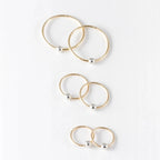 SLEEPPER RING EARRINGS – 10K YELLOW GOLD – CAMILLETTE