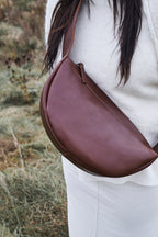 ECHINACEA BUTTON LEATHER BELT BAG - ANTONIN 