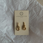 EARRING - LARGE KNOTS - GOLD - LA MANUFACTURE