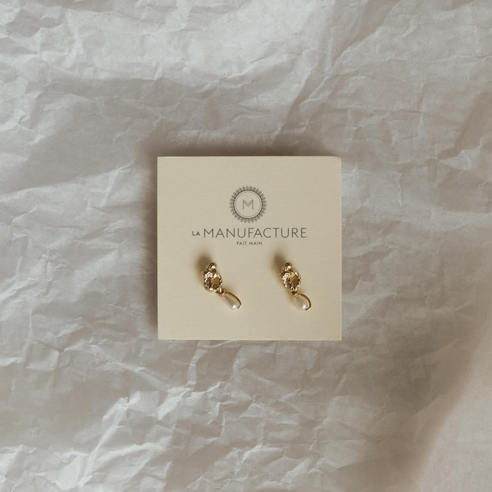 EARRING - SMALL BUOYS - GOLD - LA MANUFACTURE