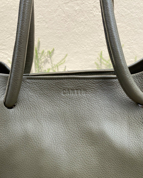 ALL-LEATHER TOTE BAG - SUMAC - CLAUDETTE