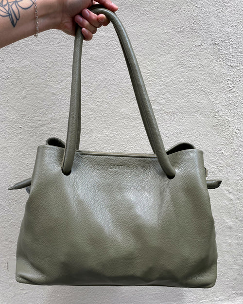 ALL-LEATHER TOTE BAG - SUMAC - CLAUDETTE