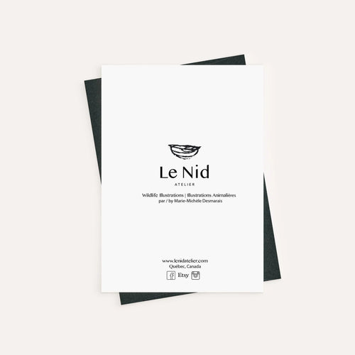 CARTE DE SOUHAITS - ANIMAUX VARIÉS - LE NID ATELIER