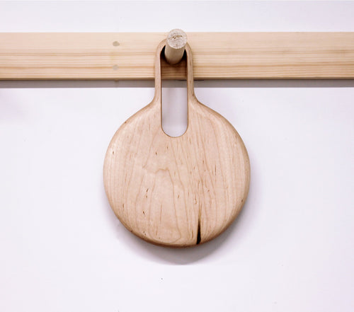 Small round serving tray - Maple
