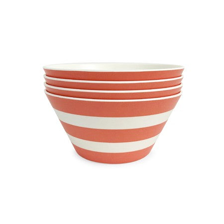 BAMBOO BOWLS - RED STRIPE