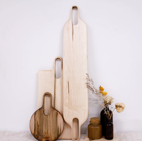 Maple or Walnut Serving Tray - Oval