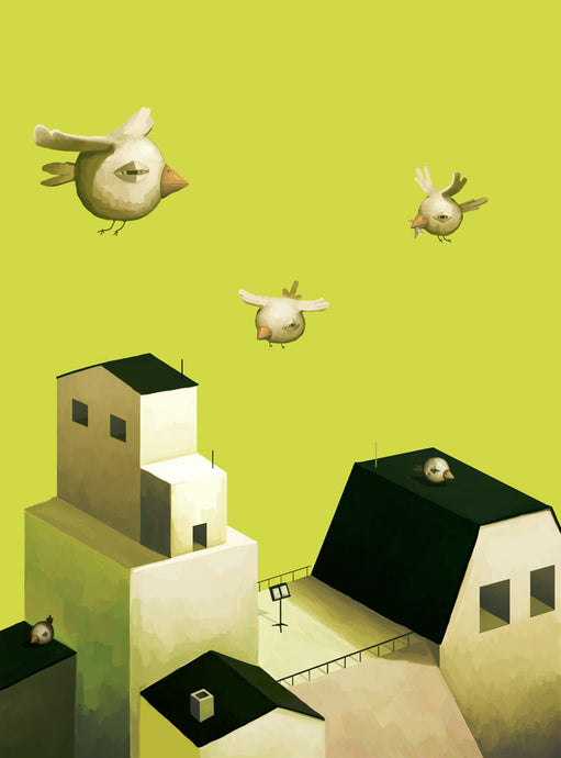 DUCK AND SHEET MUSIC - ILLUSTRATION