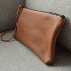 POCHETTE EN CUIR CHAMOIS - CLAUDE