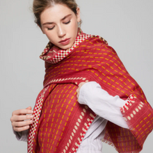 Charger l&#39;image dans la galerie, FOULARD AZUR - ROUGE ET JAUNE