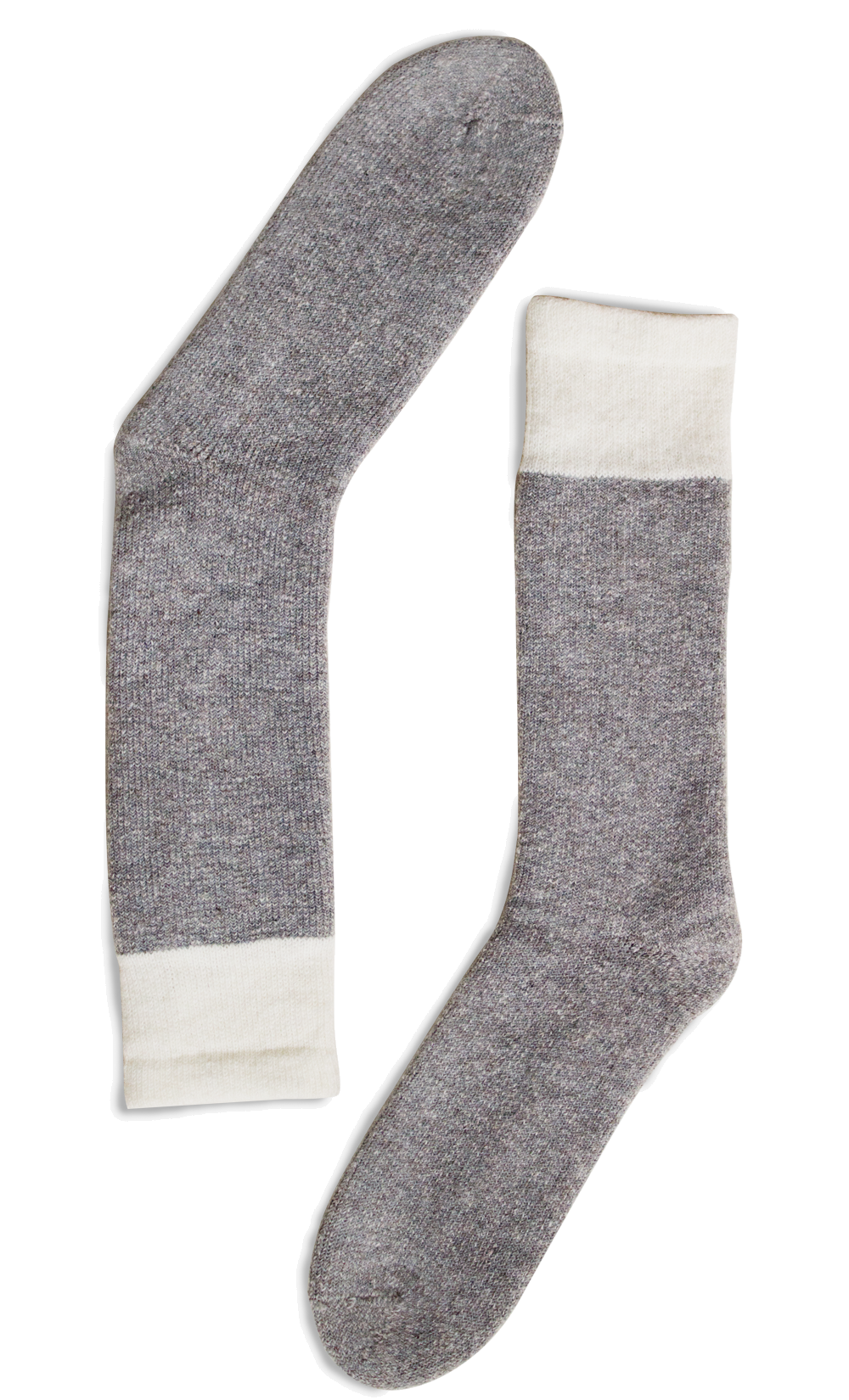 CHAUSSETTES THERMALES - LAINE PURE GRIS