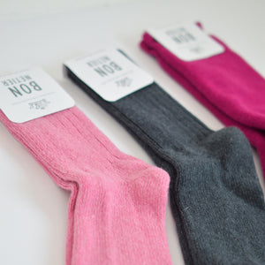 CHAUSSETTES MÉRINOS & AGNEAU GRIS