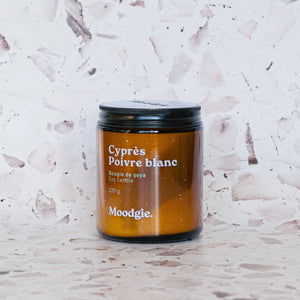 SOY CANDLE - CYPRESS &amp; WHITE PEPPER