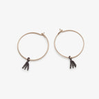 BOUCLES D'OREILLES ANNEAUX FEU D'ARTIFICE - OR LAMINÉ - 30 MM- CAMILLETTE