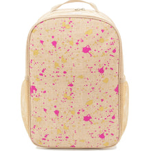 Load image into Gallery viewer, BACKPACK - PINK AND GOLD SPLASHES