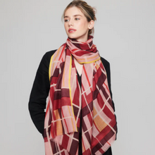 Load image into Gallery viewer, INVERNESS SCARF - PINK, ORANGE AND BRIGHT YELLOW