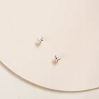 PAISLEY EARRINGS WITH FRESHWATER PEARL - SILVER - CAMILLETTE