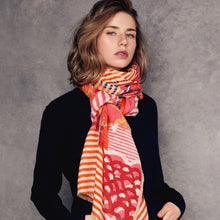 Load image into Gallery viewer, CELESTIAL SCARF - PINK AND ORANGE