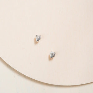 SHELL EARRINGS - SILVER - CAMILLETTE
