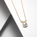 VAL D'OR NECKLACE - GOLD WITH PEARL
