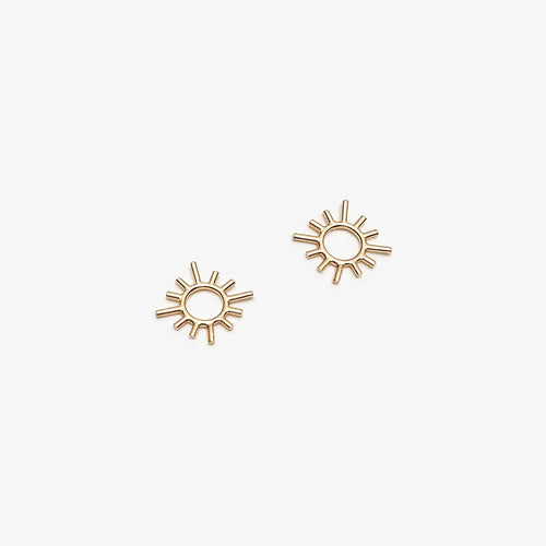 SUN EARRINGS - GOLD-PLATED - CAMILLETTE
