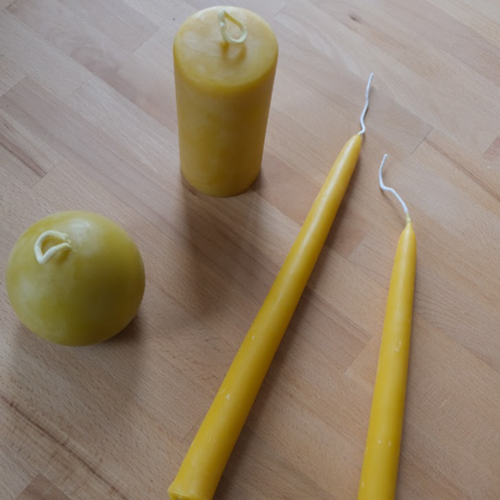 LARGE ORB CANDLE - BEESWAX