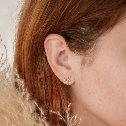 DAISY EARRINGS - GOLD-PLATED - CAMILLETTE