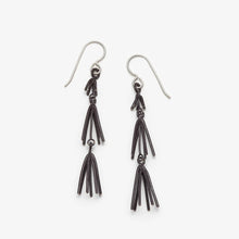 Load image into Gallery viewer, WATERFALL FIREWORKS EARRINGS - OXIDIZED SILVER - CAMILLETTE