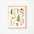 AUTUMN HERBARIUM POSTER - JOANNIE HOULE 