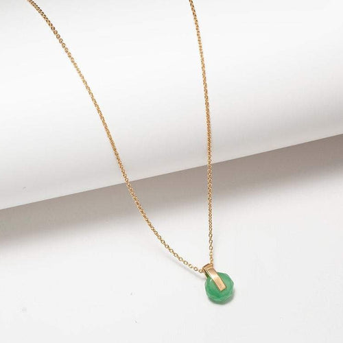 RHEA NECKLACE - GOLD AND AVENTURINE
