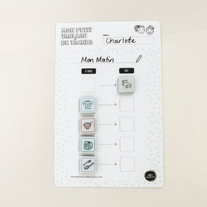 TABLEAU ROUTINE / TÂCHES - 5 ÉTAPES